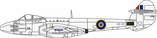 AC138 Gloster Meteor F3 616 Squadron RAF Melsbroek Winter 1944/5