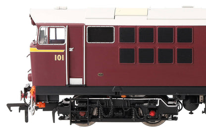 IRM1330-DCC NIR 101 Class Hunslet 101 'Eagle' Maroon (as delivered) Diesel Locomotive - DCC Sound