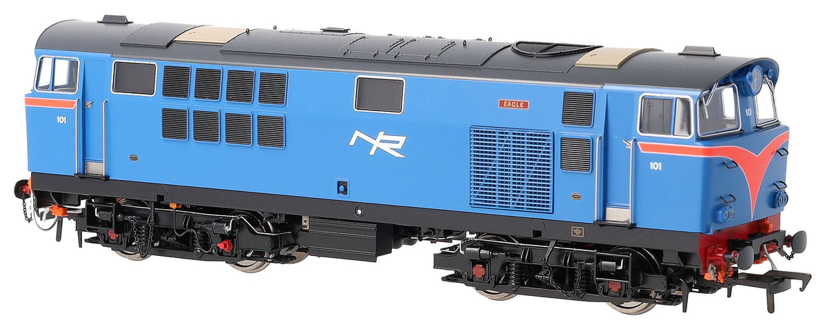 IRM1333-DCC NIR 101 Class Hunslet 101 'Eagle' Blue (red arc) Diesel Locomotive - DCC Sound