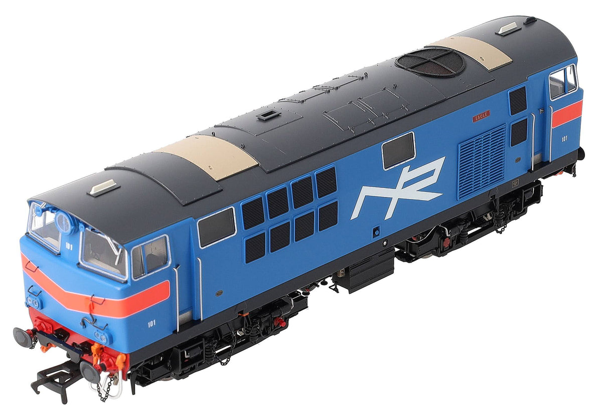IRM1333-DCC NIR 101 Class Hunslet 101 'Eagle' Blue (red arc) Diesel Locomotive - DCC Sound