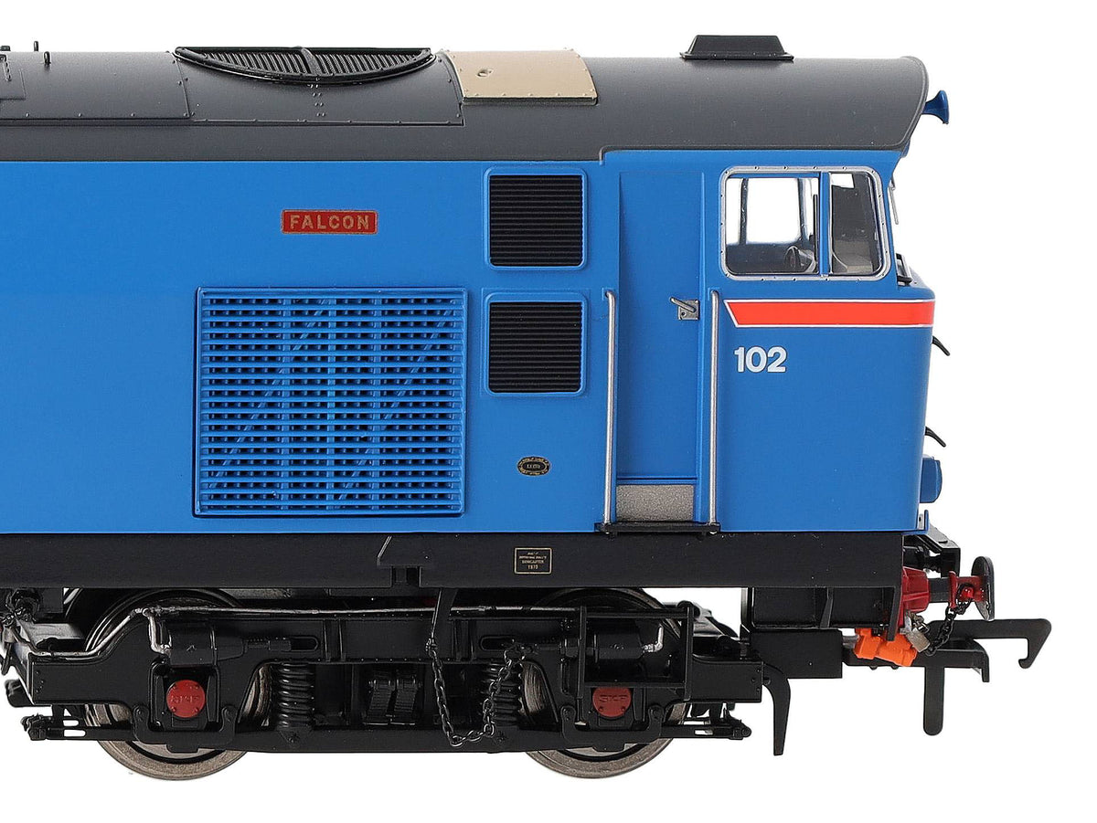 IRM1325 NIR 101 Class Hunslet 102 'Falcon' Blue (red arc) Diesel Locomotive