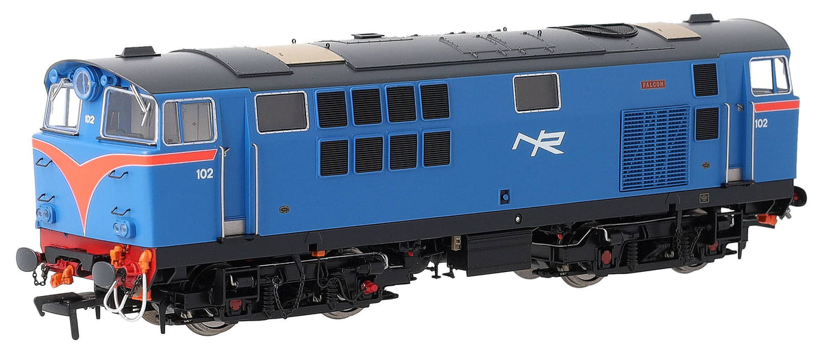 IRM1335-DCC NIR 101 Class Hunslet 102 'Falcon' Blue (red arc) Diesel Locomotive - DCC Sound