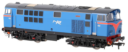 IRM1335-DCC NIR 101 Class Hunslet 102 'Falcon' Blue (red arc) Diesel Locomotive - DCC Sound