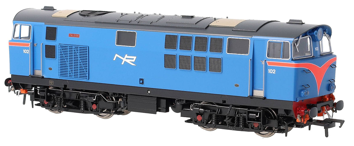 IRM1325 NIR 101 Class Hunslet 102 'Falcon' Blue (red arc) Diesel Locomotive