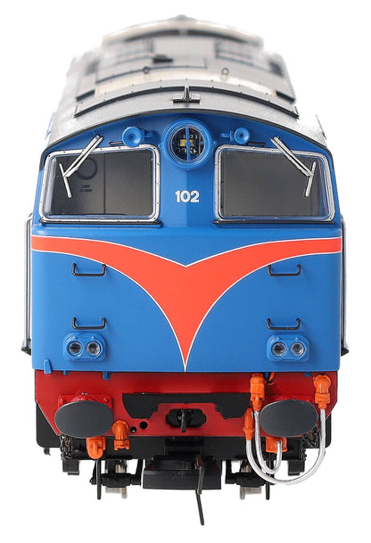 IRM1335-DCC NIR 101 Class Hunslet 102 'Falcon' Blue (red arc) Diesel Locomotive - DCC Sound