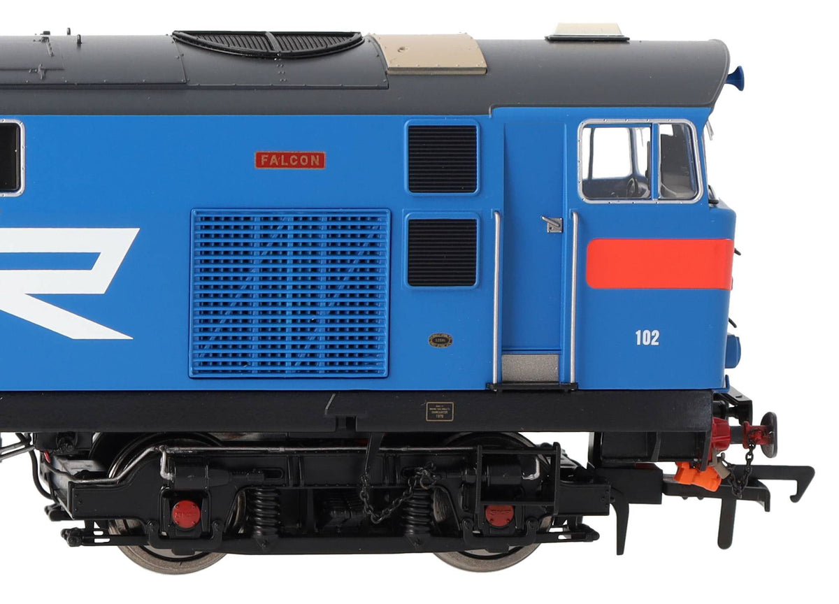 IRM1336-DCC NIR 101 Class Hunslet 102 'Falcon' Blue (red chevrons) Diesel Locomotive - DCC Sound