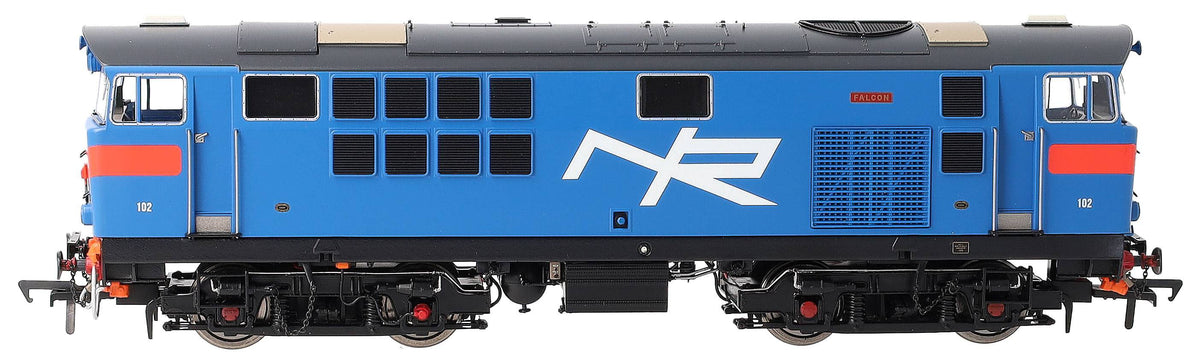 IRM1326 NIR 101 Class Hunslet 102 'Falcon' Blue (red chevrons) Diesel Locomotive