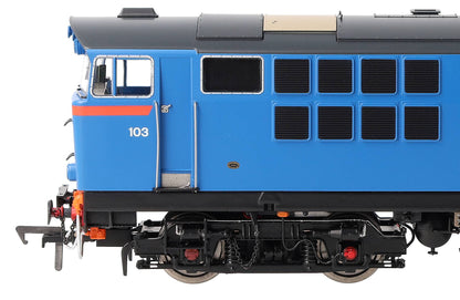 IRM1338-DCC NIR 101 Class Hunslet 103 'Merlin' Blue (red arc) Diesel Locomotive - DCC Sound
