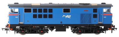IRM1338-DCC NIR 101 Class Hunslet 103 'Merlin' Blue (red arc) Diesel Locomotive - DCC Sound