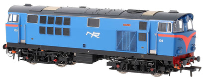 IRM1338-DCC NIR 101 Class Hunslet 103 'Merlin' Blue (red arc) Diesel Locomotive - DCC Sound