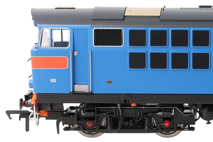 IRM1329 NIR 101 Class Hunslet 103 'Merlin' Blue (red chevrons) Diesel Locomotive