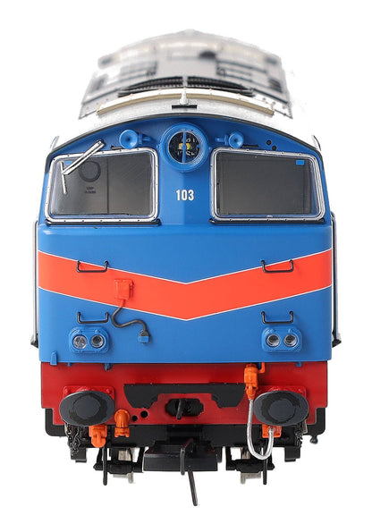 IRM1329 NIR 101 Class Hunslet 103 'Merlin' Blue (red chevrons) Diesel Locomotive