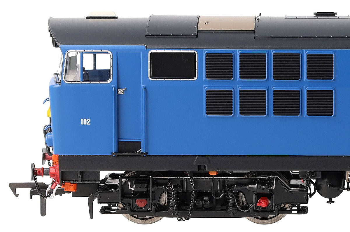 IRM1337-DCC NIR 101 Class Hunslet 102 'Falcon' Blue (yellow panels) Diesel Locomotive - DCC Sound