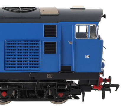 IRM1337-DCC NIR 101 Class Hunslet 102 'Falcon' Blue (yellow panels) Diesel Locomotive - DCC Sound