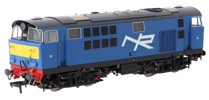 IRM1337-DCC NIR 101 Class Hunslet 102 'Falcon' Blue (yellow panels) Diesel Locomotive - DCC Sound
