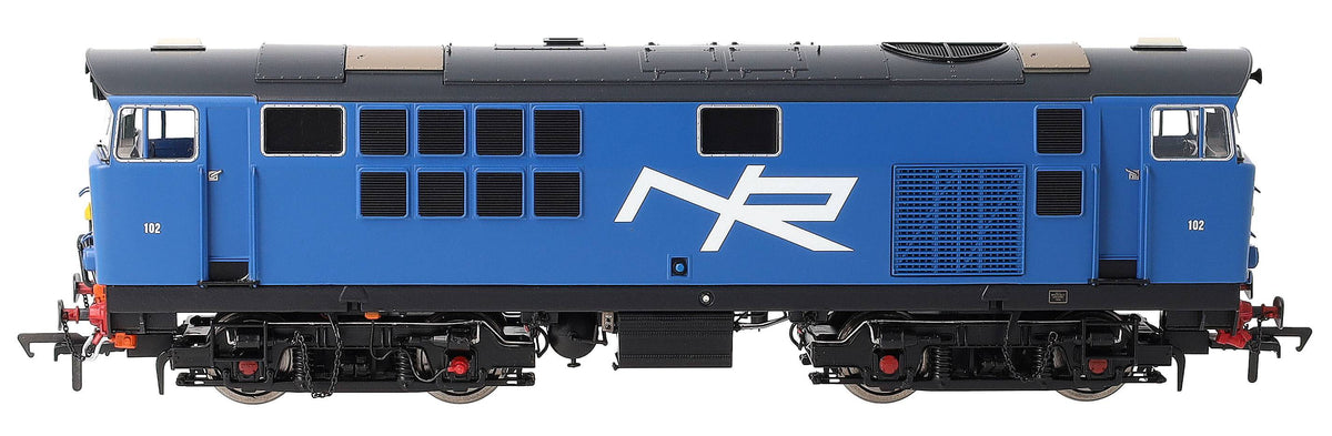 IRM1337-DCC NIR 101 Class Hunslet 102 'Falcon' Blue (yellow panels) Diesel Locomotive - DCC Sound
