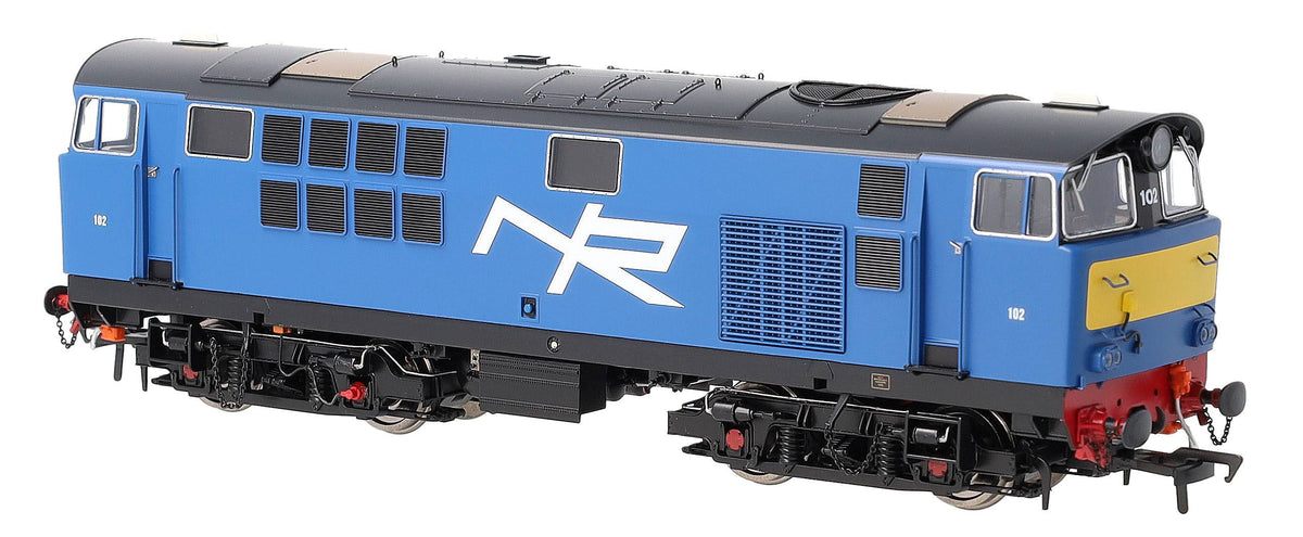 IRM1337-DCC NIR 101 Class Hunslet 102 'Falcon' Blue (yellow panels) Diesel Locomotive - DCC Sound