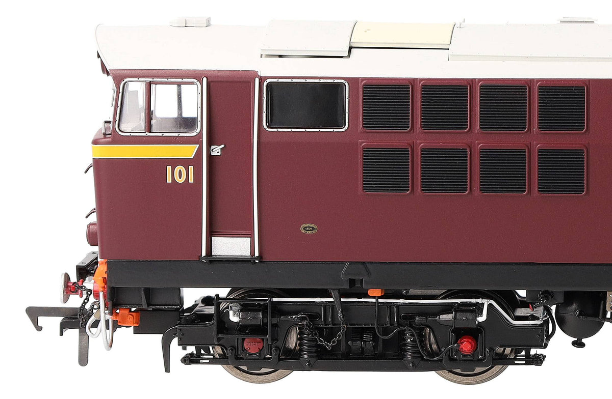 IRM1341-DCC NIR 101 Class Hunslet 101 'Eagle' Maroon (revised arc Diesel Locomotive - DCC Sound
