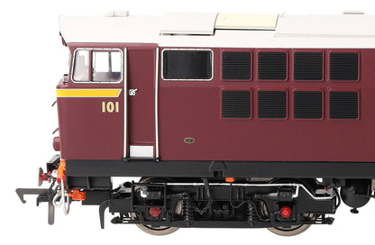 IRM1341-DCC NIR 101 Class Hunslet 101 'Eagle' Maroon (revised arc Diesel Locomotive - DCC Sound