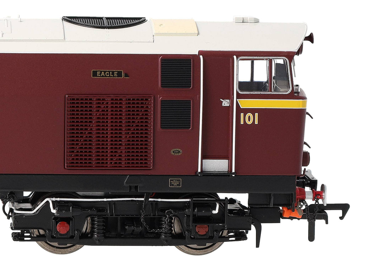 IRM1341-DCC NIR 101 Class Hunslet 101 'Eagle' Maroon (revised arc Diesel Locomotive - DCC Sound