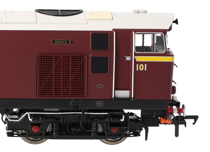 IRM1341-DCC NIR 101 Class Hunslet 101 'Eagle' Maroon (revised arc Diesel Locomotive - DCC Sound