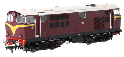 IRM1341-DCC NIR 101 Class Hunslet 101 'Eagle' Maroon (revised arc Diesel Locomotive - DCC Sound