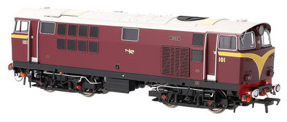 IRM1341-DCC NIR 101 Class Hunslet 101 'Eagle' Maroon (revised arc Diesel Locomotive - DCC Sound