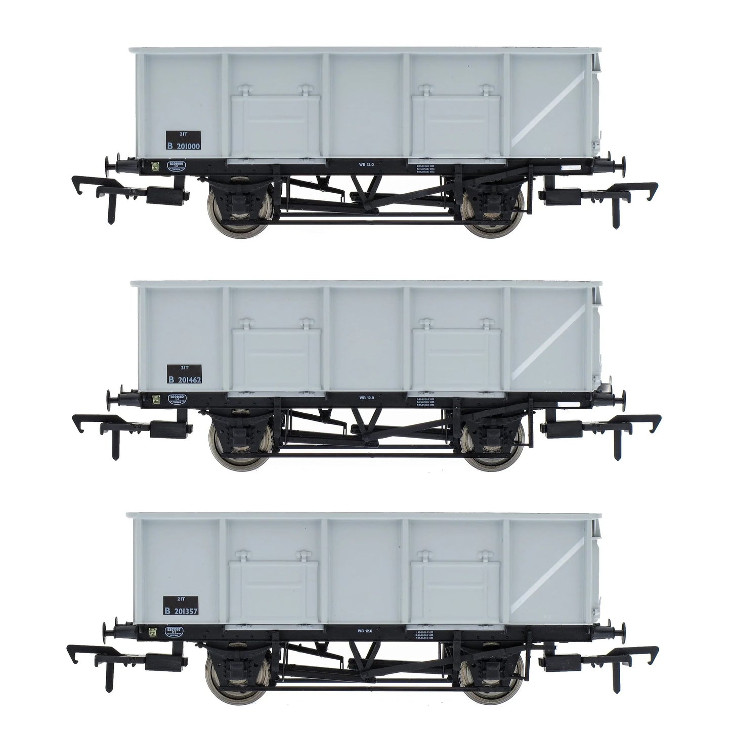 Pre-Owned ACC1080 BR 21T COAL21 / MDO Mineral Wagon Triple Pack - Grey pre TOPS- Pack A