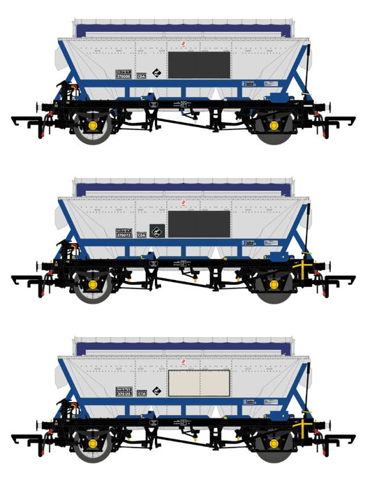 Set of 3 CDA China Clay - ECC Blue Debranded - Pack H