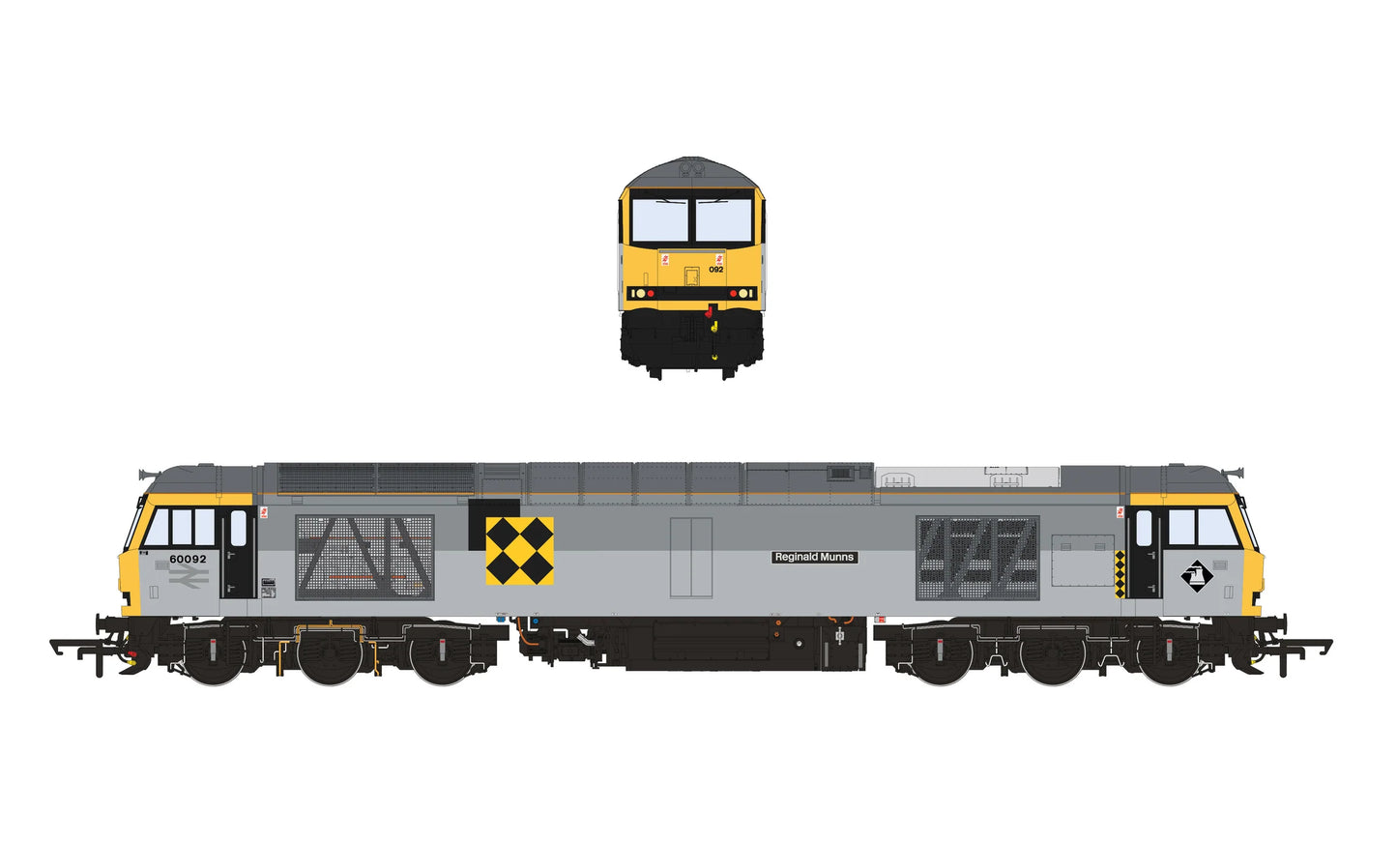 Class 60 60092 'Reginald Munns' TTG Triple Grey Coal Sector Diesel Locomotive - DCC Sound