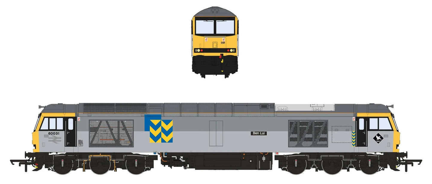 Class 60 60031 'Ben Lui' TTG Triple Grey Metals Sector Diesel Locomotive - DCC Sound