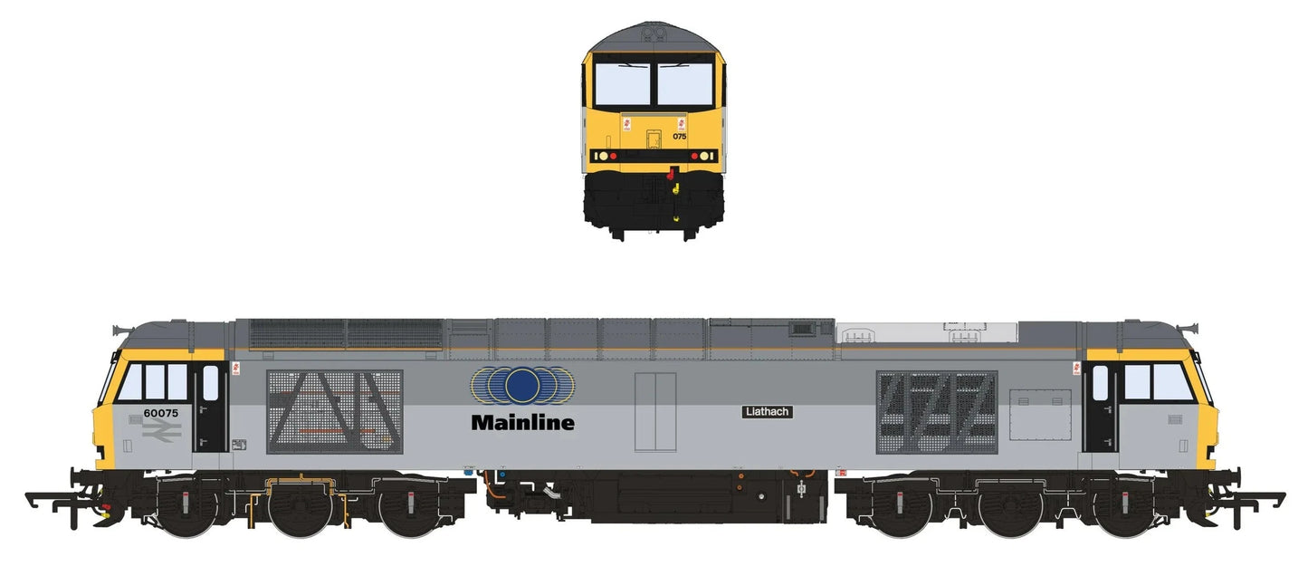 Class 60 60075 'Liathach' Mainline Grey Diesel Locomotive - DCC Sound