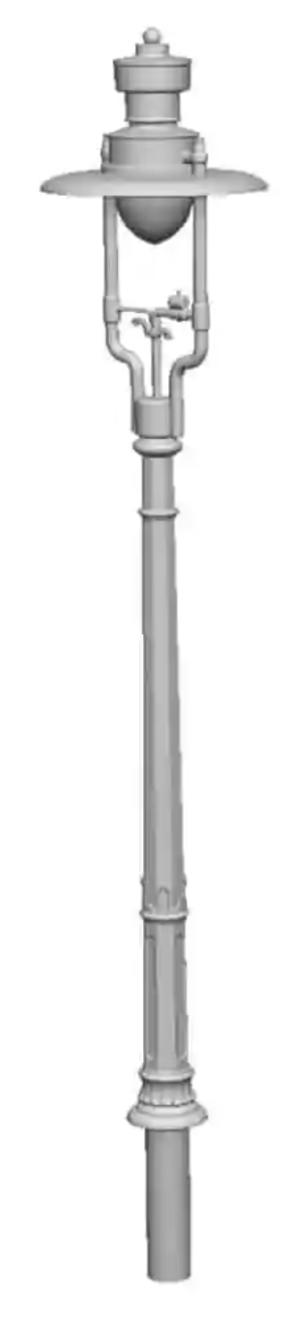 O Gauge - Detailing - GWR No1 Octagonal Column Suggs Lamps x5