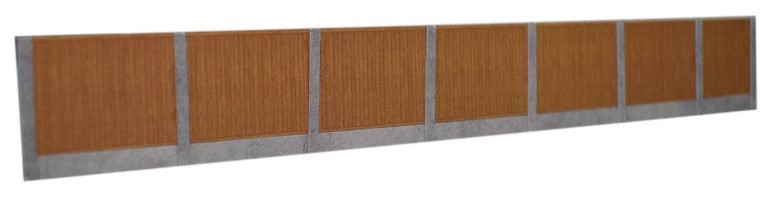 Timber Fencing Brown With Concrete Posts Card Kit