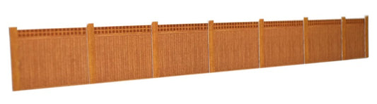 Wooden Fencing Brown With Trellis Top Card Kit