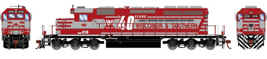 EMD SD40-2 With DCC & Sound, WAMX #4170 Diesel Locomotive