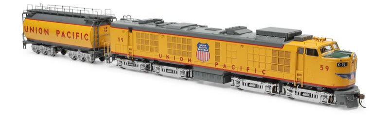 HO Gas Turbine Locomotive with Tender, UP #59