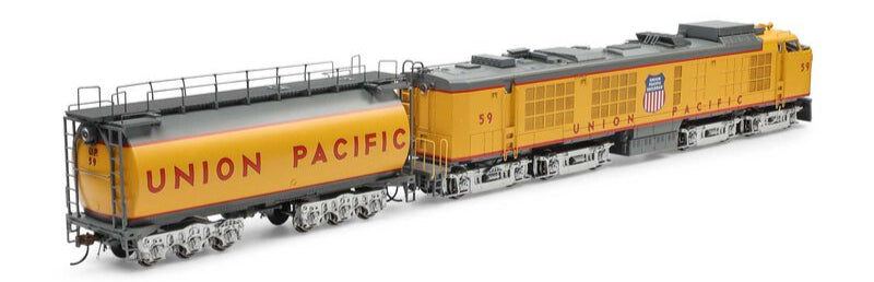 HO Gas Turbine Locomotive with Tender, UP #59