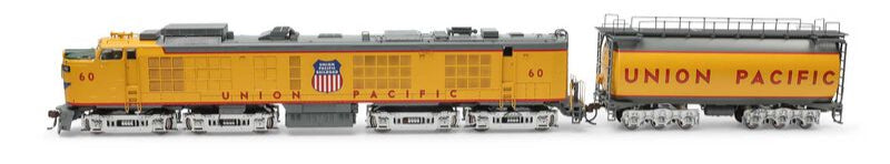 HO Gas Turbine Locomotive with Tender, UP #60