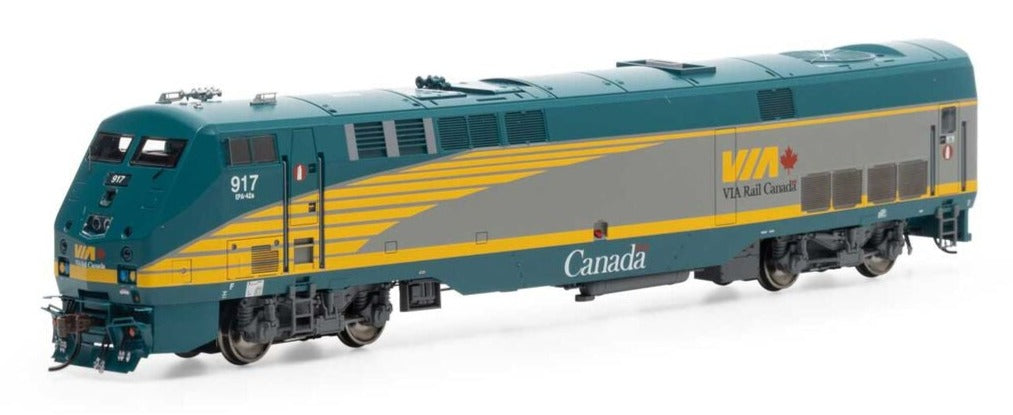 HO AMD103/P42DC With DCC & Sound, VIA #917 Diesel Locomotive - DCC Sound