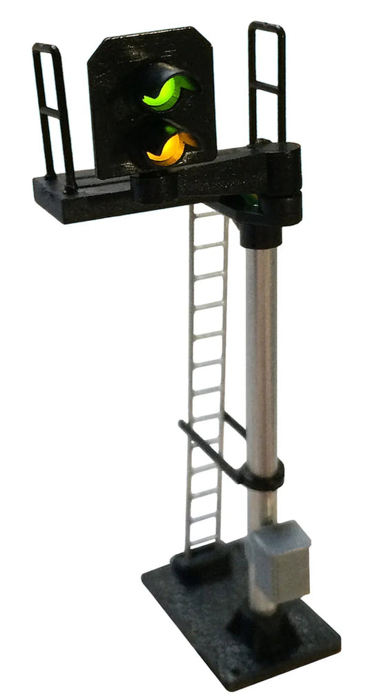 2 Aspect Distant (Y/G) Standard Left Offset (type 2) Signal