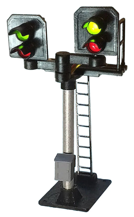 2 Aspect Home (R/G) Platform Stepped T Junction Square Head Signal
