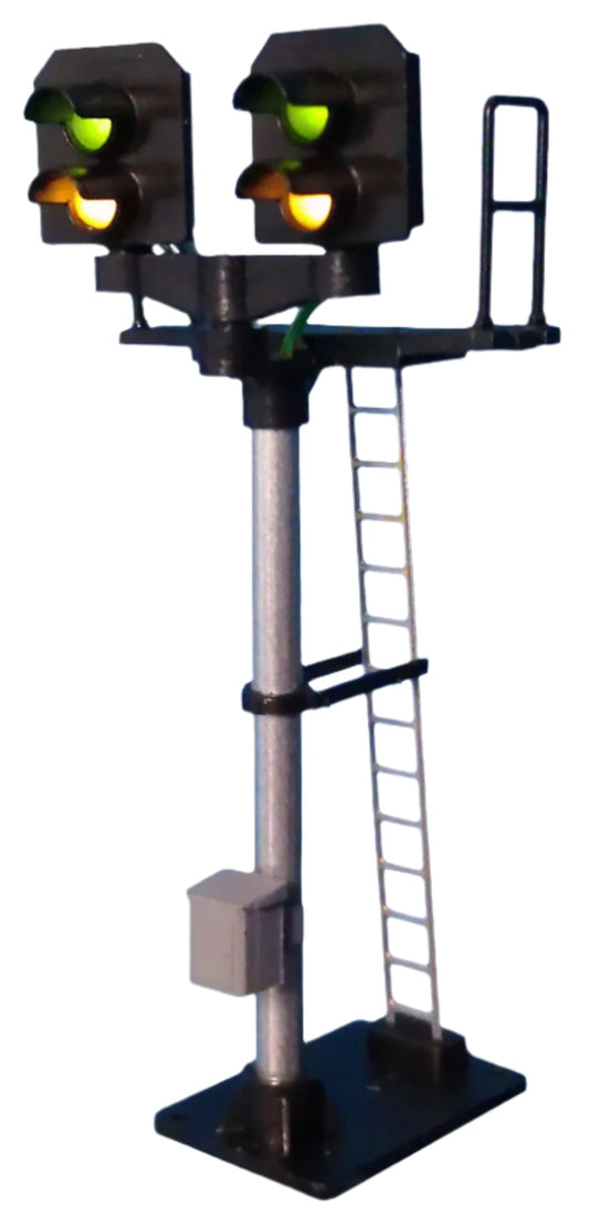 2 Light Signal Yellow/Green T Junction Square Head
