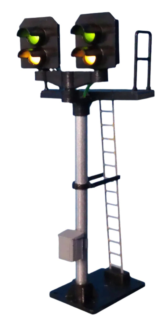 2 Aspect Distant (Y/G) Standard T Junction Square Head Signal