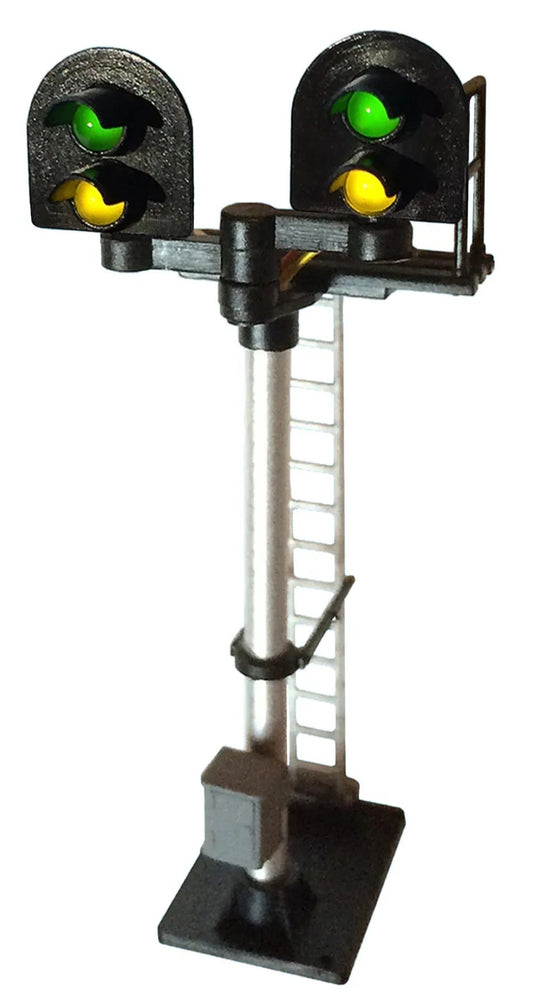 2 Aspect Distant (Y/G) Standard Stepped T Junction Round Head Signal