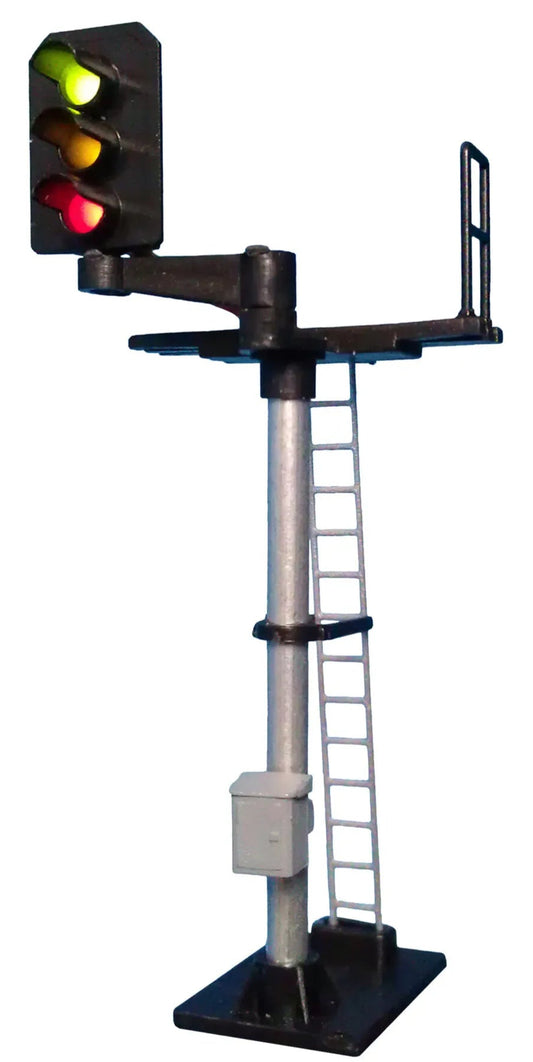 3 Light Signal Red/Green/Yellow Standard Left Offset Square Head