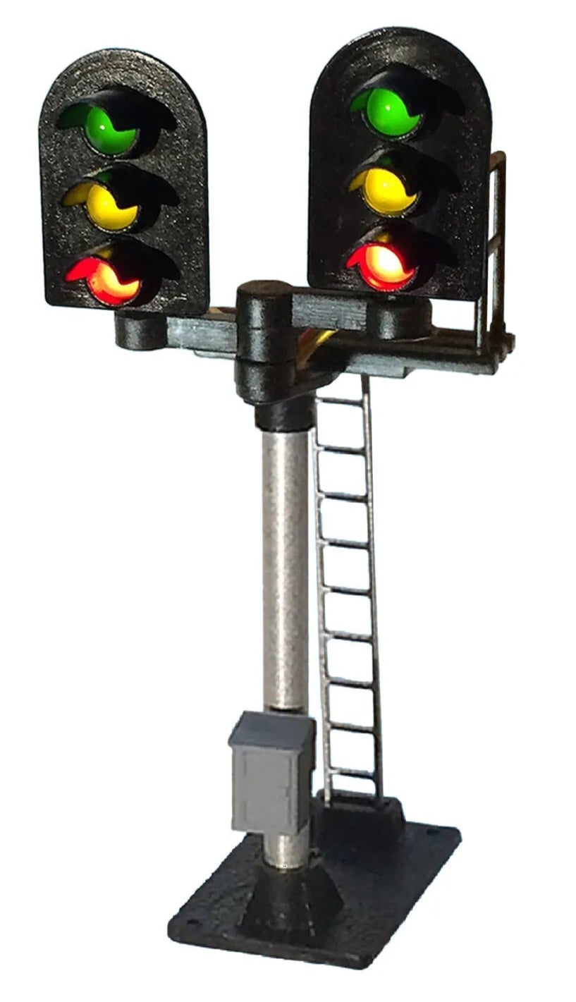 3 Aspect (R/Y/G) Platform Stepped T Junction Round Head Signal