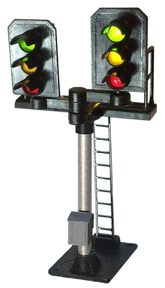 3 Aspect (R/Y/G) Platform Stepped T Junction Square Head Signal