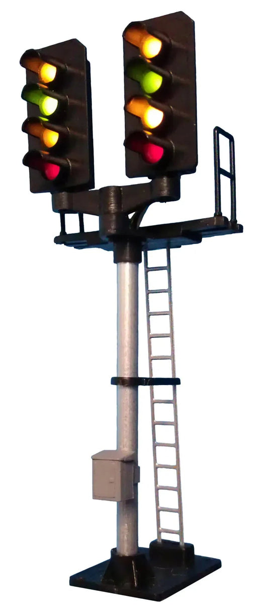 4 Light Signal Red/Green/2 X Yellow T Junction Square Head