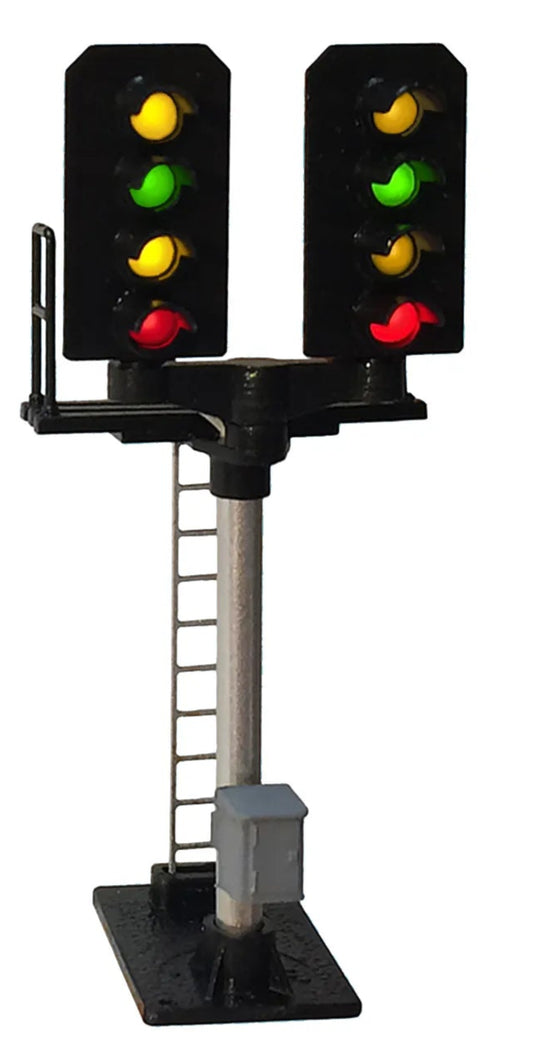 4 Aspect (R/Y/G/Y) Platform T Junction Square Head Signal